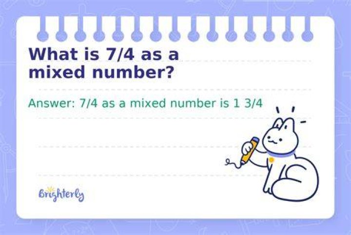 What is 4/7 as a mixed number?