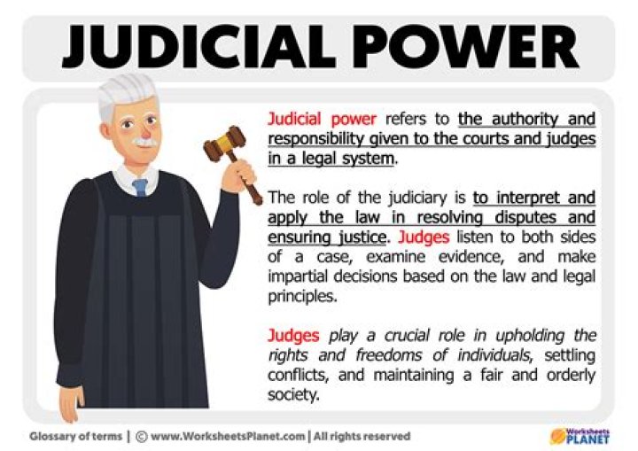 What is a judicial power given to the president?