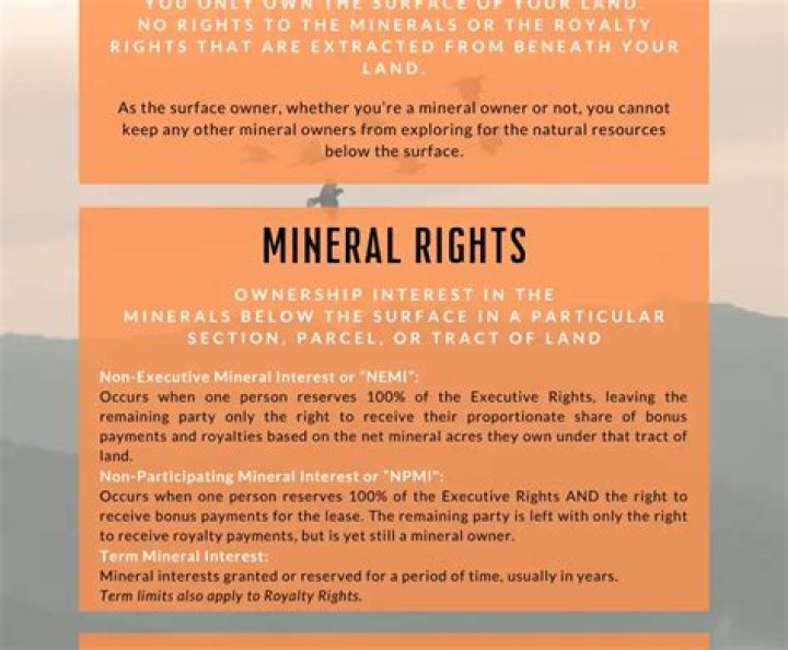 What is a mineral rights agreement?