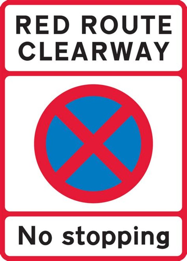 What is a red route or clearway?
