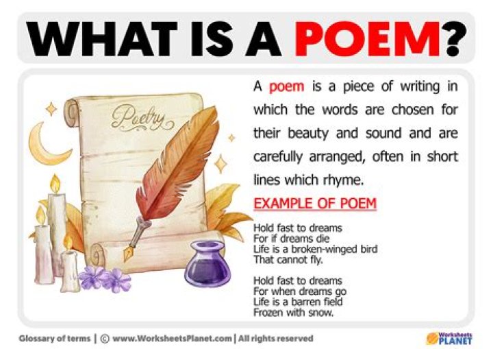 What is a verse example?