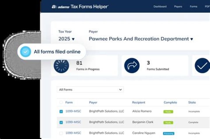 What is Adams Tax Form Helper?