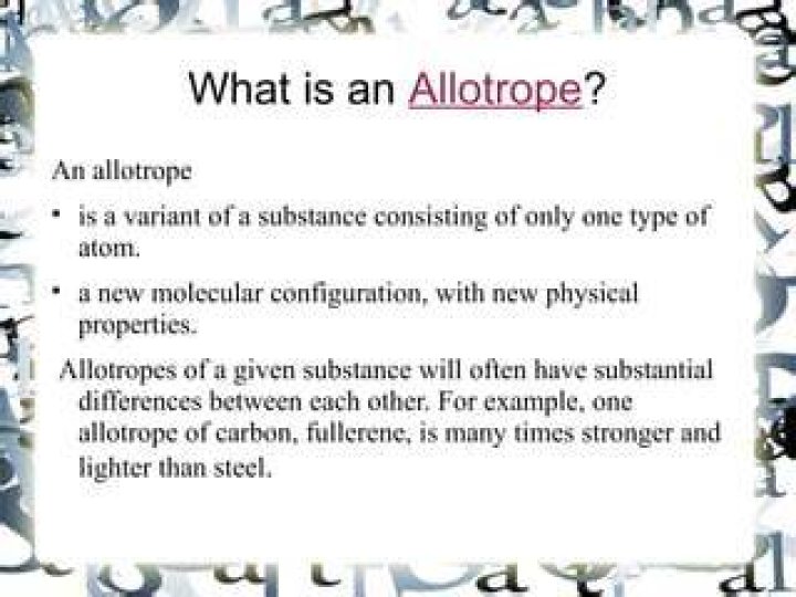 What is Allotropy explain?