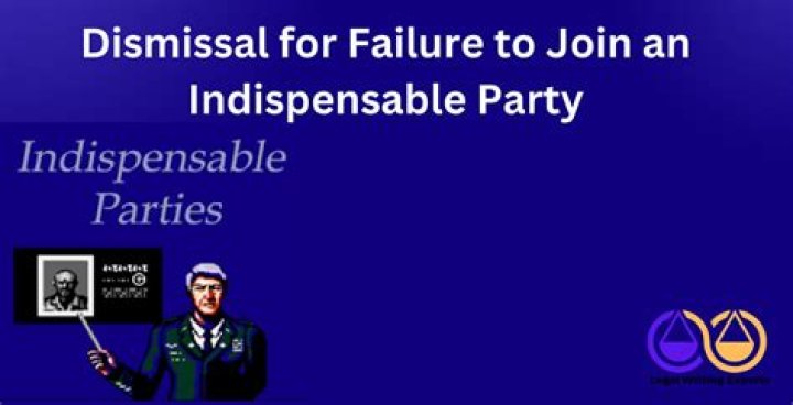 What is an indispensable party legal?
