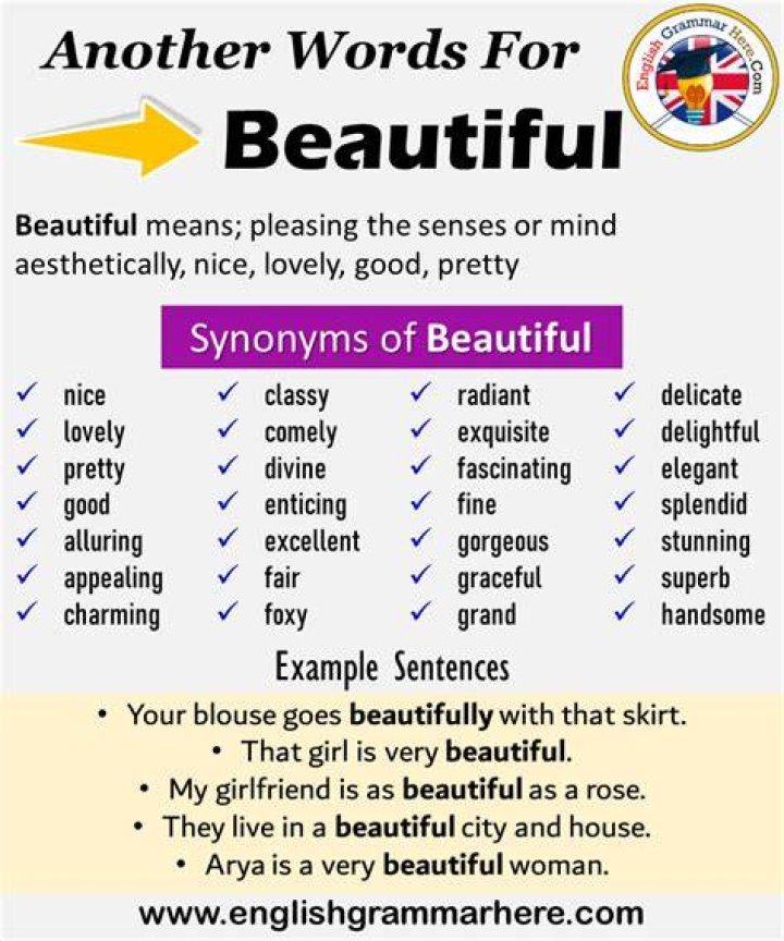 What is another word for attractive woman?