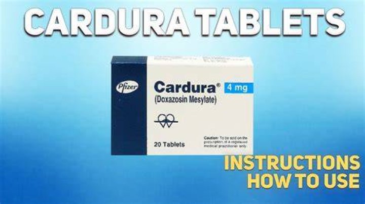 What is Cardura medication used for?