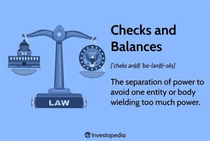 What is checks and balances in your own words?