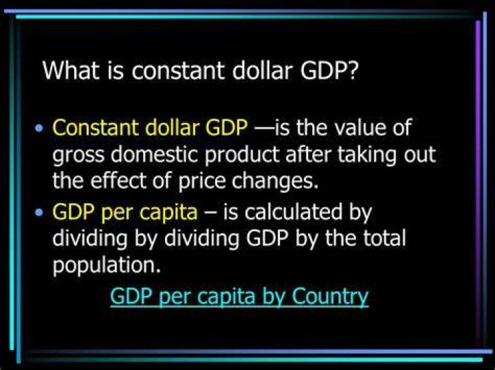 What is constant dollar GDP?