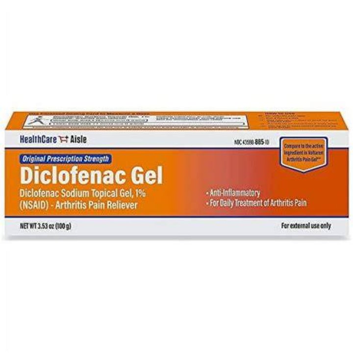 What is diclofenac gel used for?
