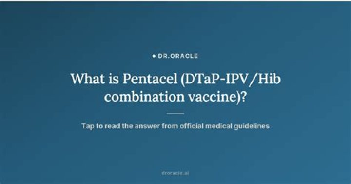 What is DTPa IPV Hib?