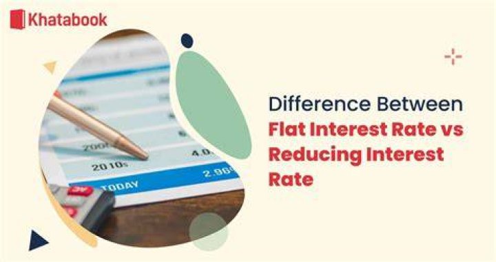 What is flat and reducing interest?
