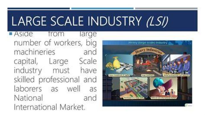What is large scale industry Class 8?