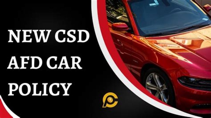 What is new rules for CSD canteen for cars?