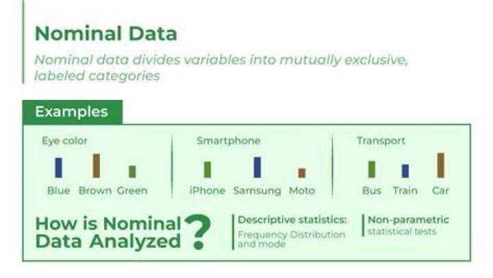 What is nominal data in statistics examples?