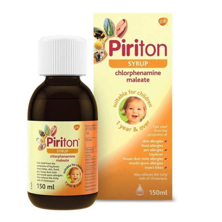 What is Piriton syrup used for?
