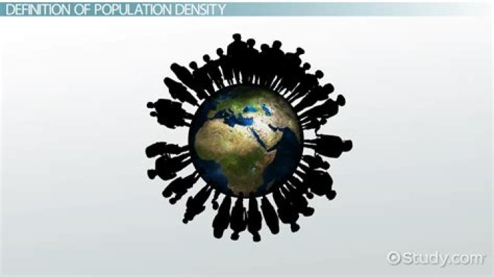 What is population density in economics?