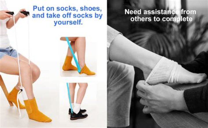What is the best aid for putting socks on?