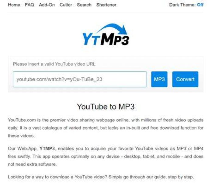 What is the bitrate of ytmp3?