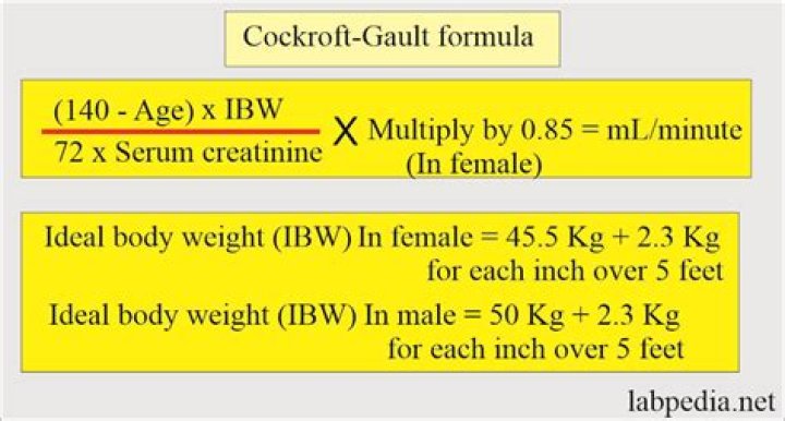 What is the Cockroft and Gault formula?
