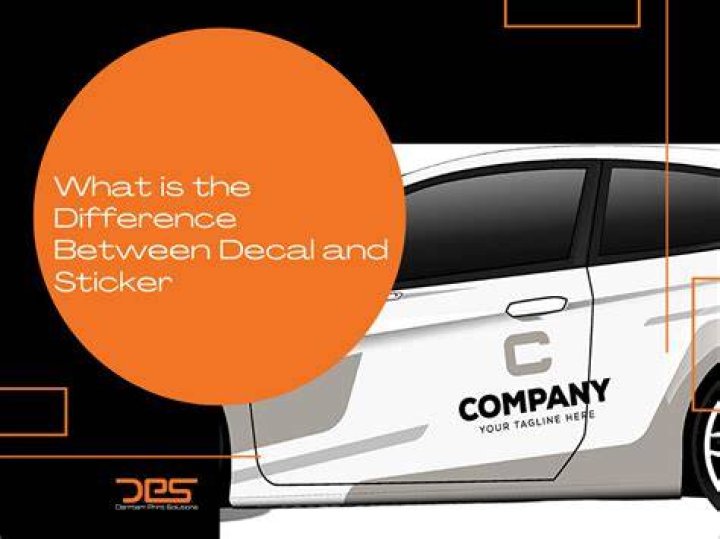 What is the difference between decal and sticker?