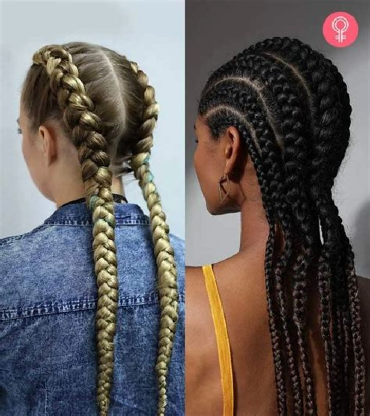 What is the difference between Dutch braids and cornrows?