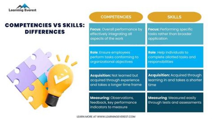 What is the difference between skills competencies and abilities?