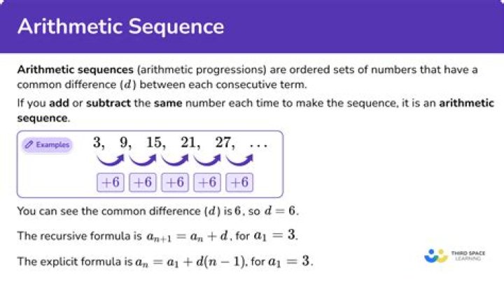 What is the formula for linear sequences?
