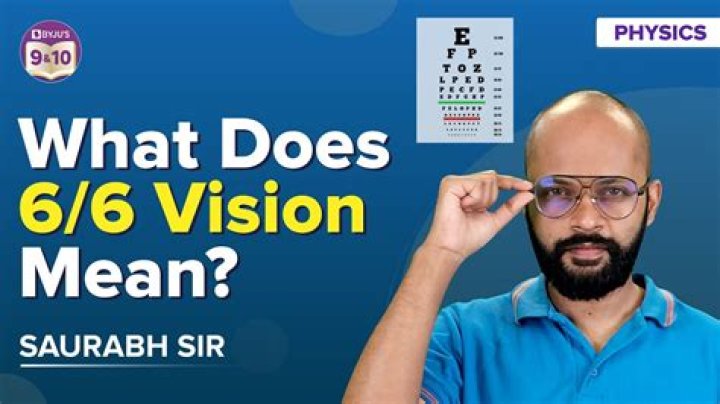 What is the meaning of 6 12 eyesight?