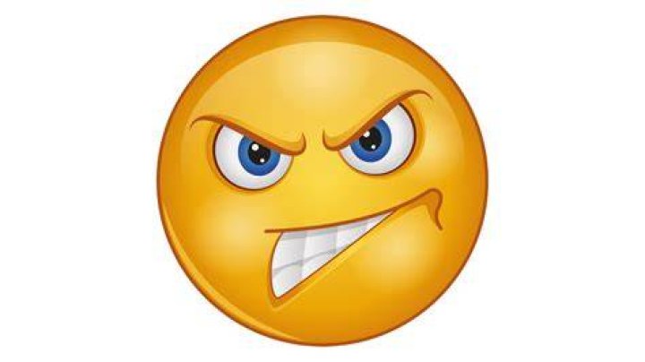 What is the meaning of the angry Face emoji?