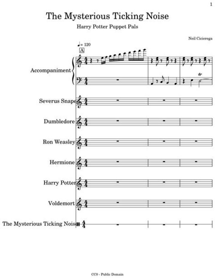 What is the mysterious ticking noise Harry Potter?