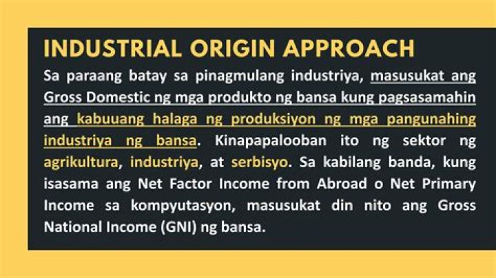 What is the other term for industrial origin approach?