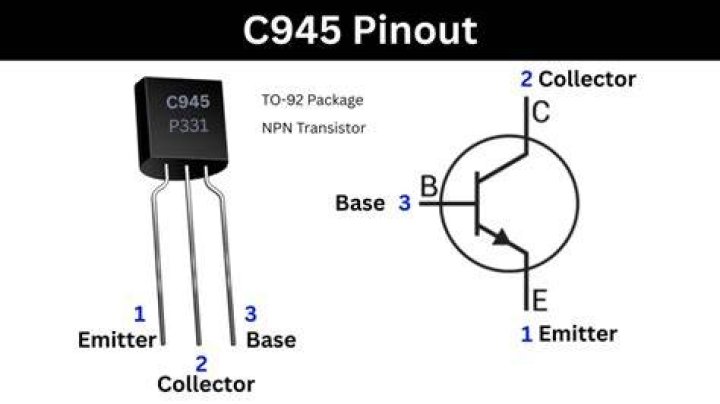 What is the pinout of a c945 transistor?