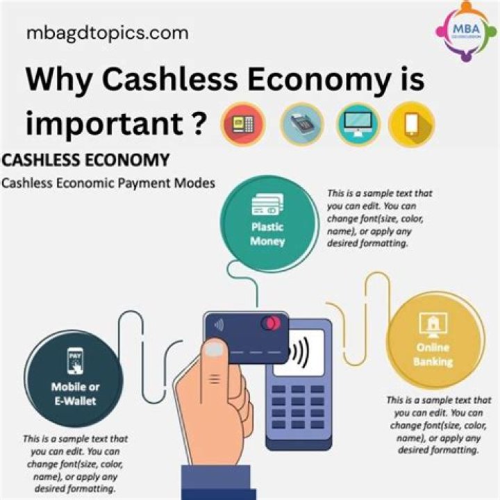 What is the purpose of a cashless economy?