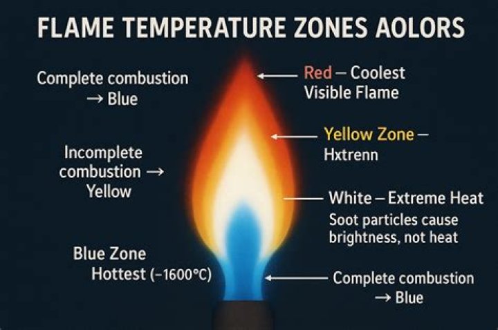 What is the temperature of a luminous flame?