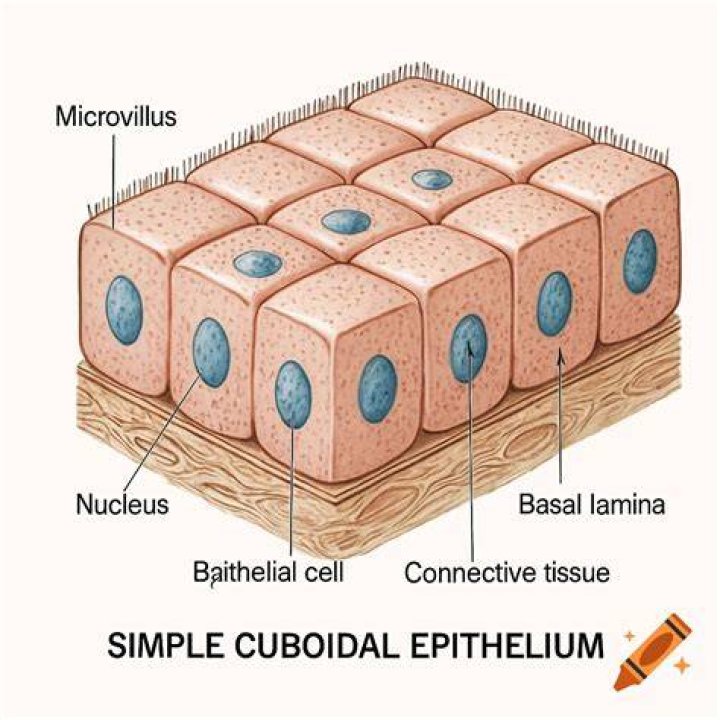 What is the total magnification of simple cuboidal epithelium?