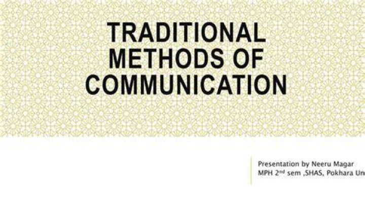 What is the traditional method of communication in Nigeria?
