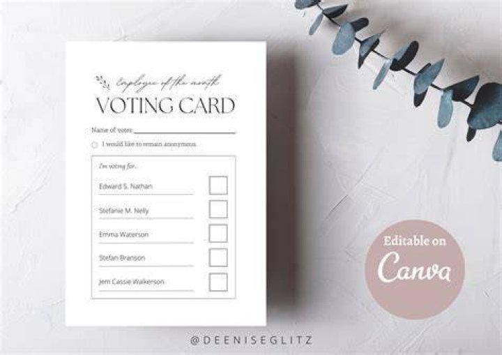 What is the voting card?
