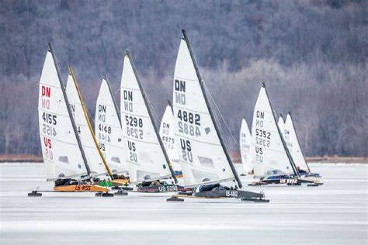 What is unique about ice yachting?