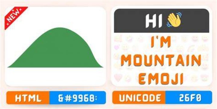 What mountain is the mountain emoji?