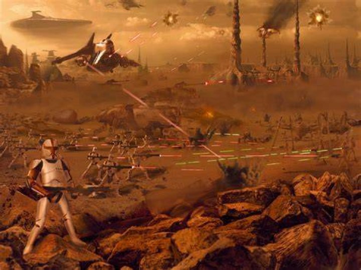 What movie is the battle of Geonosis?