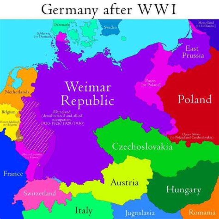 What problems were faced after ww1 in Germany?
