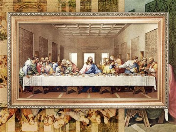What song is in the Last Supper painting?