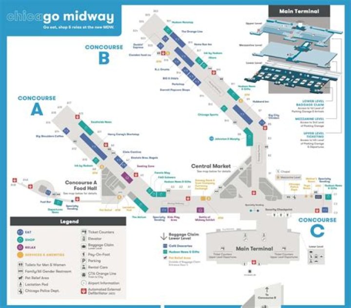 What street is Midway Airport on in Chicago?