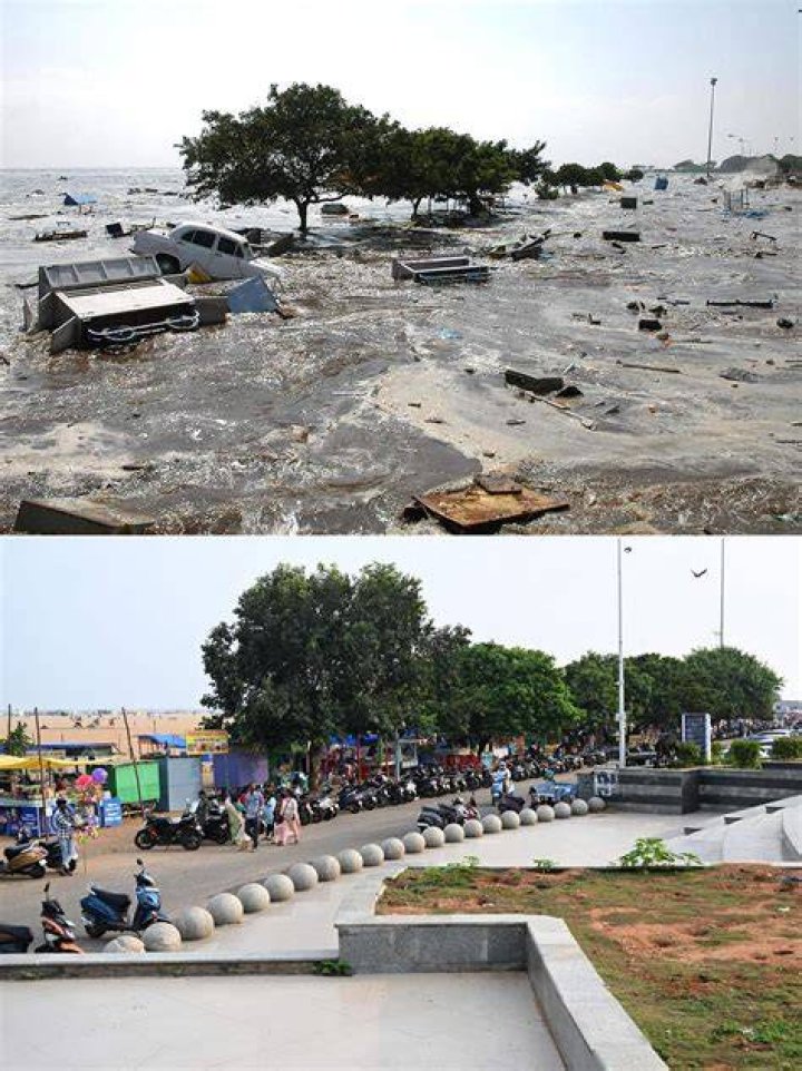 What were the long-term effects of the 2004 tsunami?
