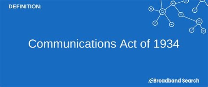 What were the significant points of the Communications Act of 1934?