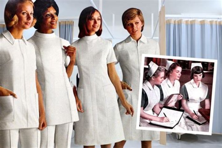 What year did nurses stop wearing white uniforms?