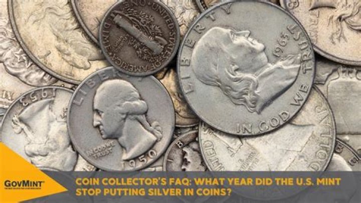 What year did the US Mint stop making silver coins?