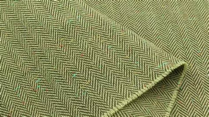 When was herringbone fabric invented?