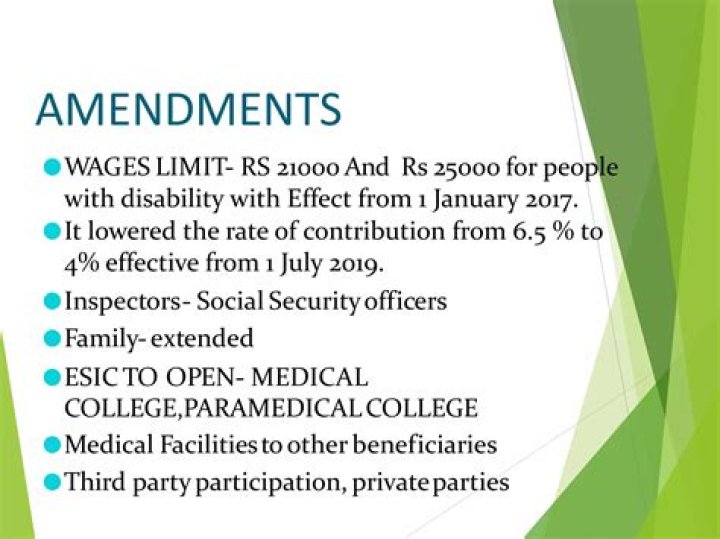 When was the ESI Act amended?
