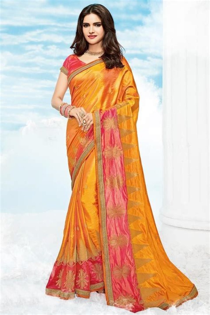 Where can I buy orange color sarees online?